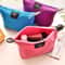 Zipper Travel Cosmetic Bag Portable Clutch Bag Large Capacity Storage Box 0