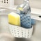 Adjustable Double Sink Draining Hanging Bag, Press Faucet Shelf, Sponge Double Basket, Storage Kitchen Organizer