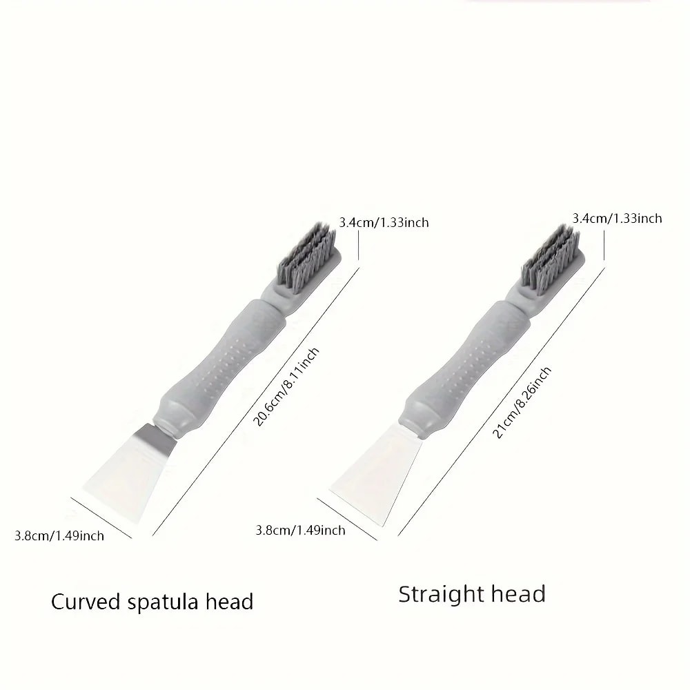 Ultimate 2-in-1 Scraper Tool with Brush, Christmas Sticker Remover & Range Hood Grease Cleaner