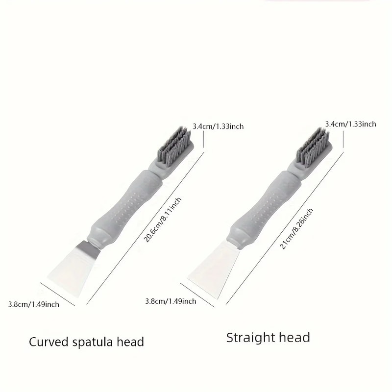 Ultimate 2-in-1 Scraper Tool with Brush, Christmas Sticker Remover & Range Hood Grease Cleaner