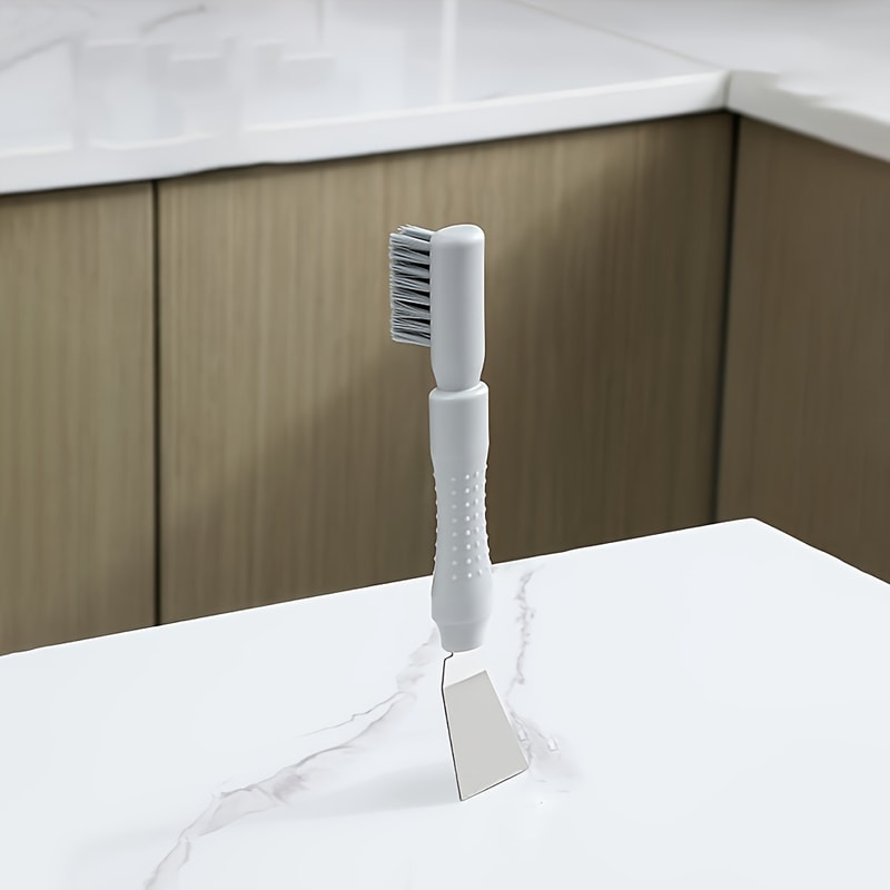 Ultimate 2-in-1 Scraper Tool with Brush, Christmas Sticker Remover & Range Hood Grease Cleaner