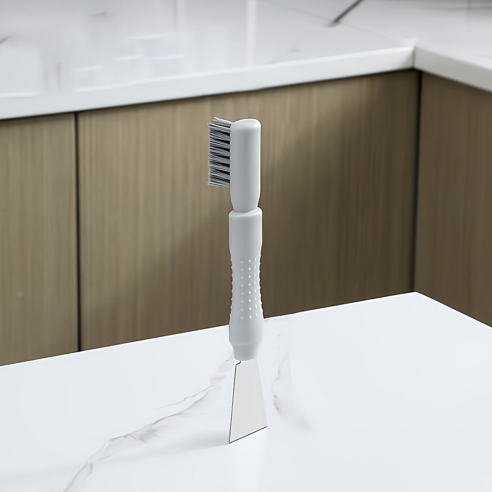 Ultimate 2-in-1 Scraper Tool with Brush, Christmas Sticker Remover & Range Hood Grease Cleaner