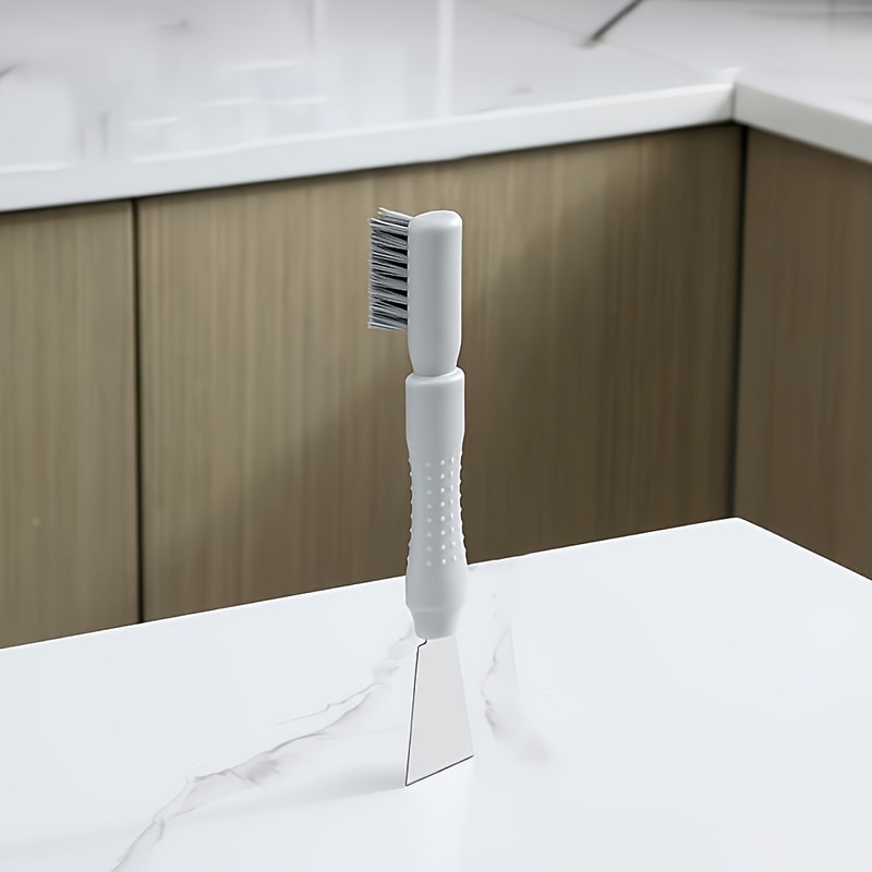 Ultimate 2-in-1 Scraper Tool with Brush, Christmas Sticker Remover & Range Hood Grease Cleaner