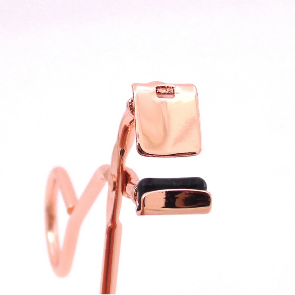 Mini Eyelash Curler Makeup Tool, Stainless Steel Cosmetic Clip for Natural Lash Curling