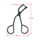 Mini Eyelash Curler Makeup Tool, Stainless Steel Cosmetic Clip for Natural Lash Curling