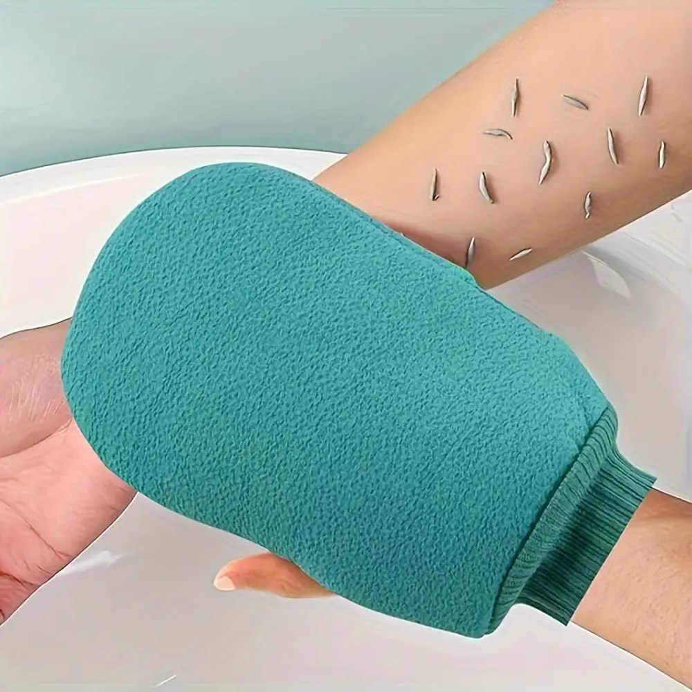 Double-Sided Massage Scrub Exfoliating Bath Gloves, Soft Brush Texture for Home Spa Bathing