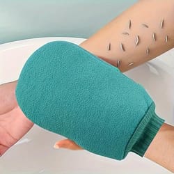 double-sided massage scrub exfoliating bath gloves, soft brush texture for home spa bathing