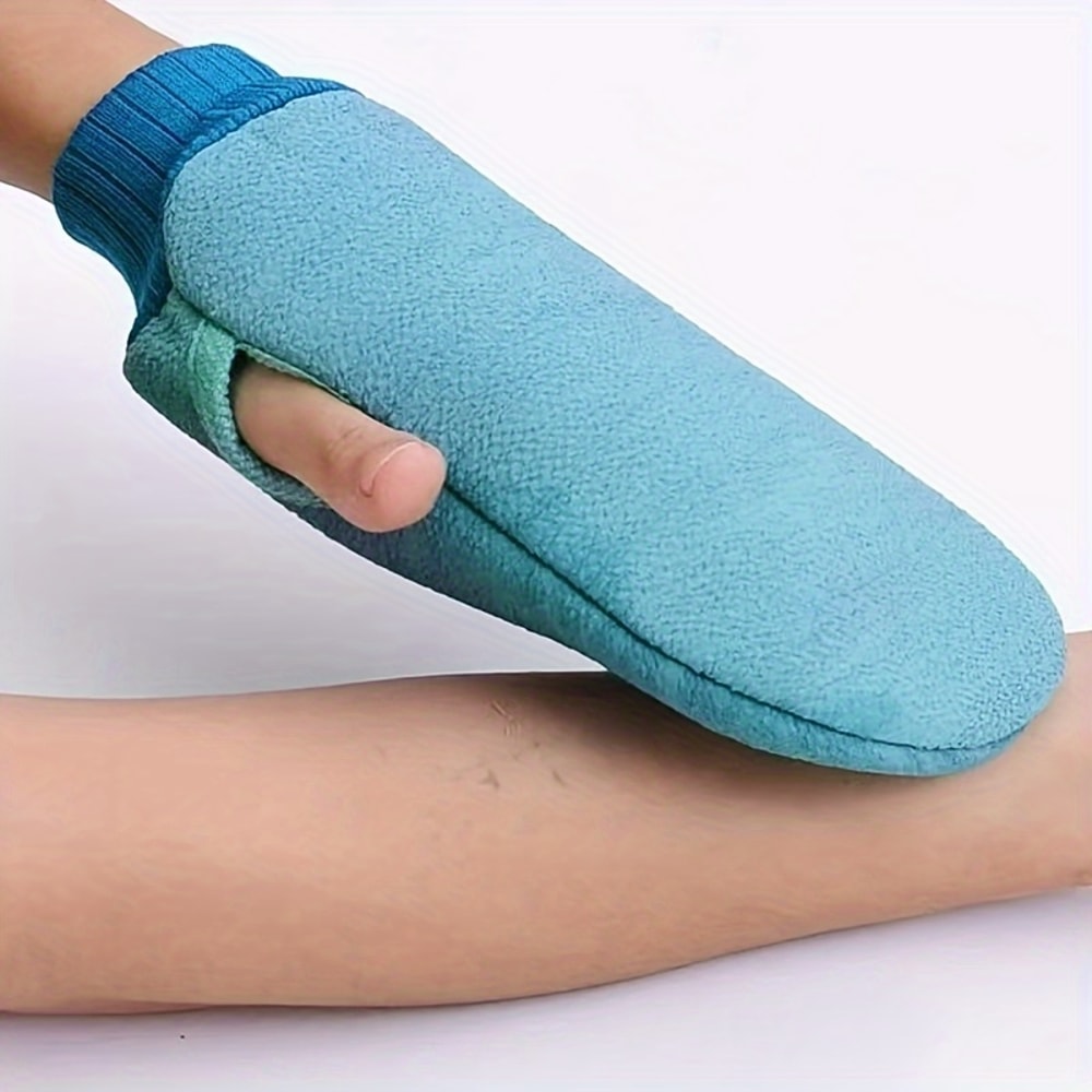 Double-Sided Massage Scrub Exfoliating Bath Gloves, Soft Brush Texture for Home Spa Bathing