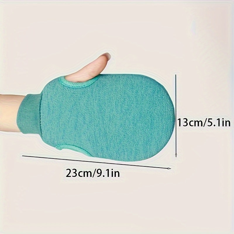 Double-Sided Massage Scrub Exfoliating Bath Gloves, Soft Brush Texture for Home Spa Bathing