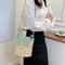 Korean Version Beach Vacation Woven Women's Bag, Fashion Handheld Crossbody Bucket Bag, Versatile Trendy Tote