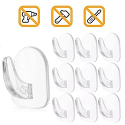load-bearing adhesive hooks, transparent mini small hooks, multifunctional kitchen waterproof hooks without punching