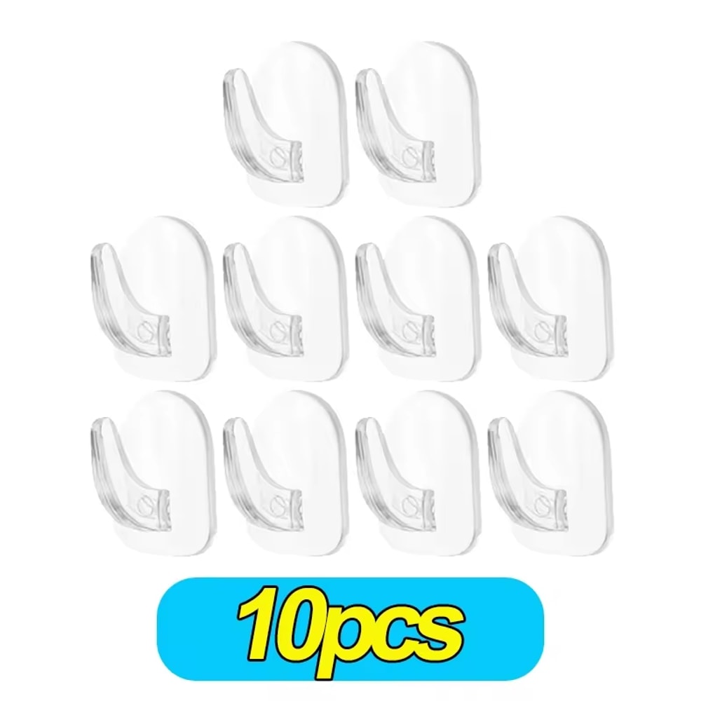 Loadbearing Adhesive Hooks Transparent Mini Small Hooks Multifunctional Kitchen Waterproof Hooks Wi 6