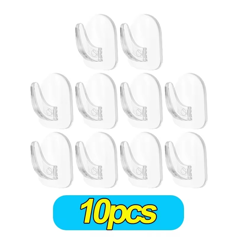 Loadbearing Adhesive Hooks Transparent Mini Small Hooks Multifunctional Kitchen Waterproof Hooks Wi 6