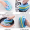 Sponge Cleaning And Brush Tool, Toilet Ceramic Cleaning Brush With Handle