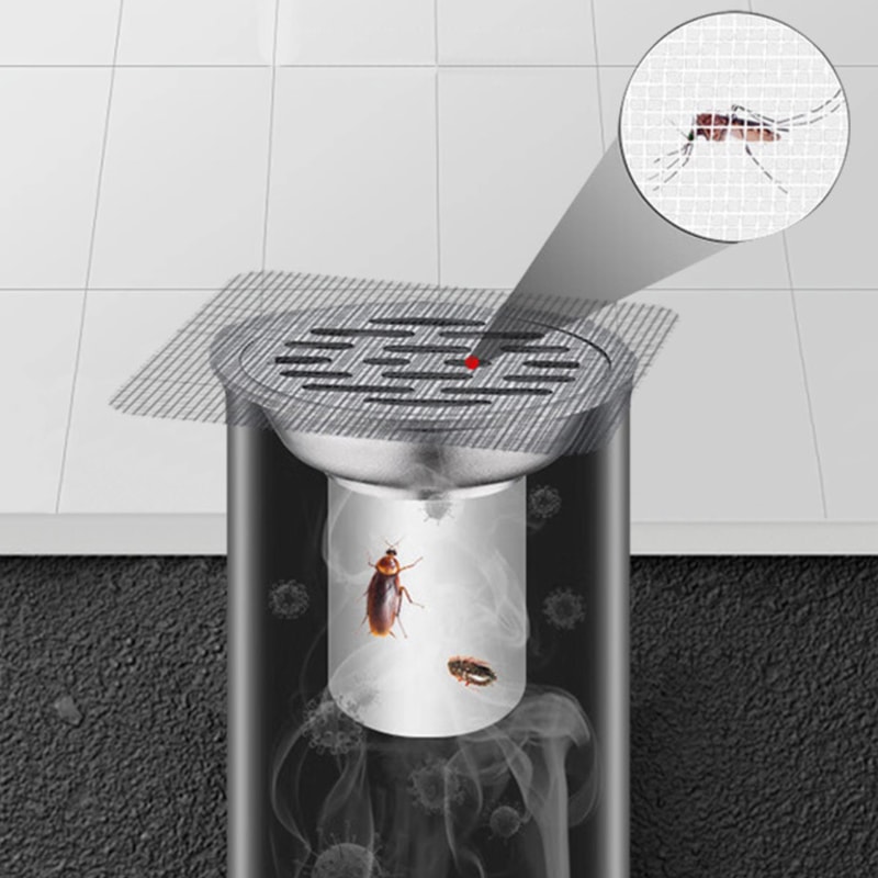 Antiblocking Filter Disposable Hair Drain Catcher Mesh Shower Cover Sink Strainer Stopper For Kitch 2