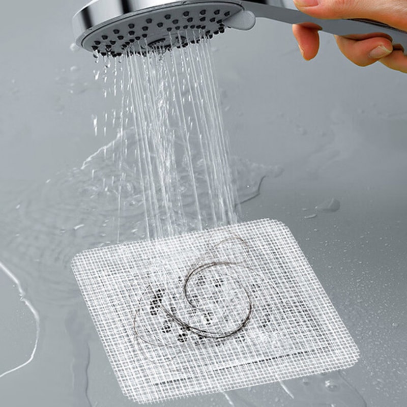 Antiblocking Filter Disposable Hair Drain Catcher Mesh Shower Cover Sink Strainer Stopper For Kitch 3