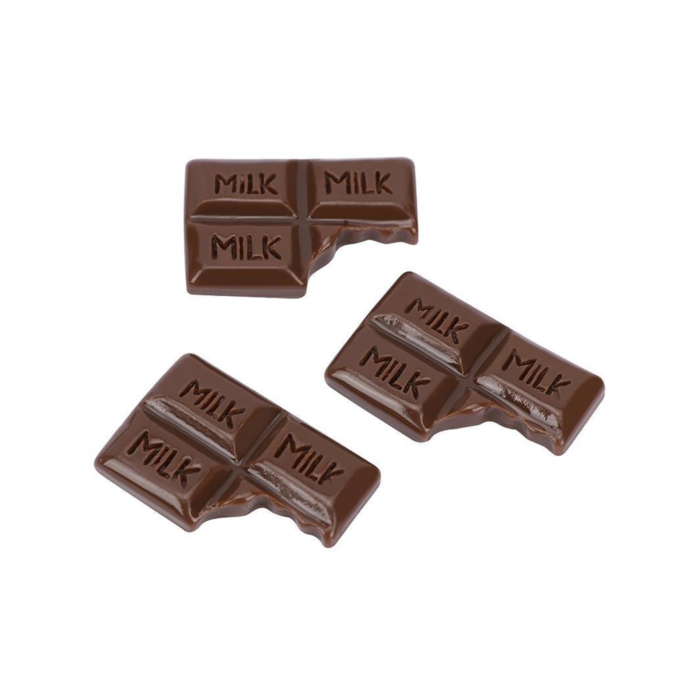 Flatback Resin Chocolate Cake Cabochon, Miniature DIY Food Ornament for Jewelry, Phone Cases