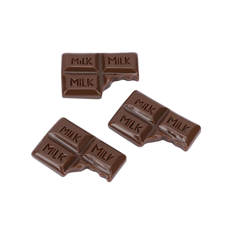 Flatback Resin Chocolate Cake Cabochon, Miniature DIY Food Ornament for Jewelry, Phone Cases