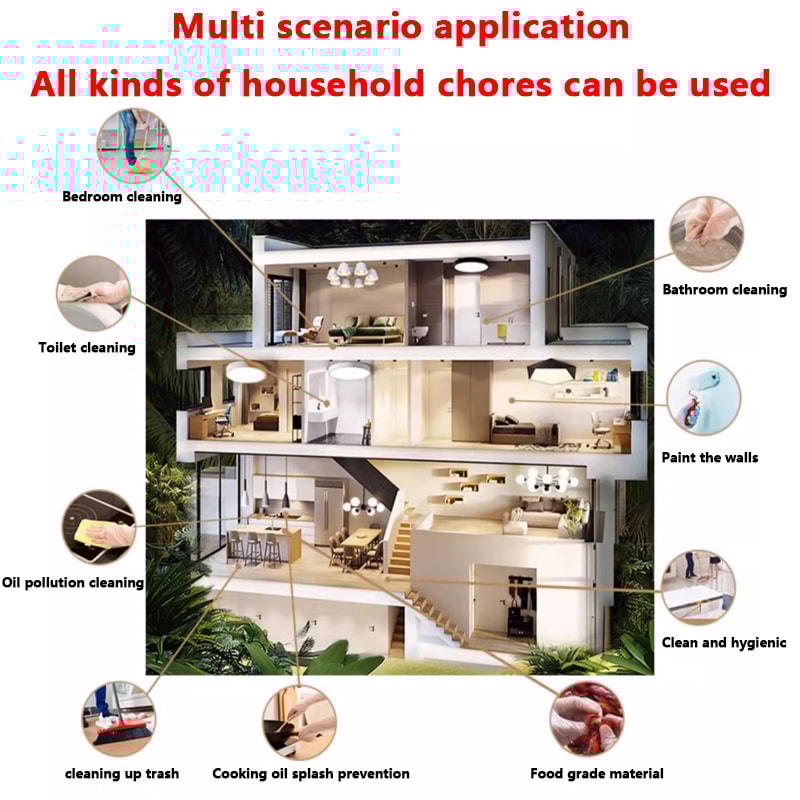 Food Grade Waterproof And OilResistant Gloves Disposable Extended Thickened Gloves For Dishwashing 4