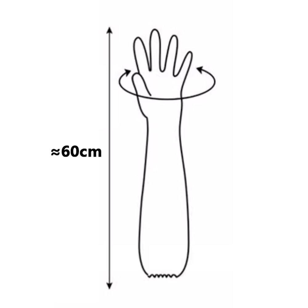 Food Grade Waterproof And OilResistant Gloves Disposable Extended Thickened Gloves For Dishwashing 5