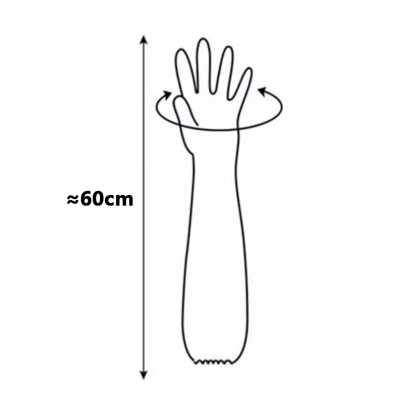 Food Grade Waterproof And OilResistant Gloves Disposable Extended Thickened Gloves For Dishwashing 5