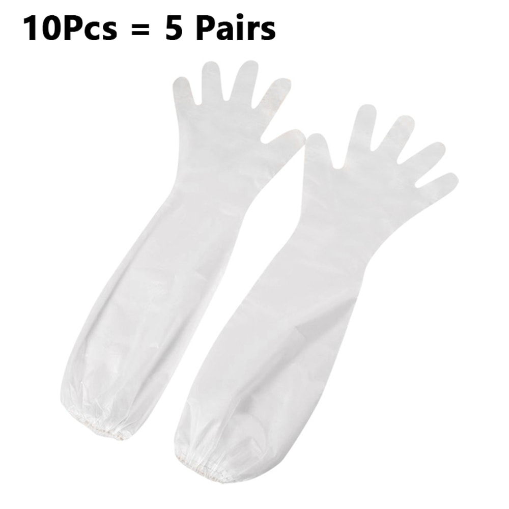 Food Grade Waterproof And OilResistant Gloves Disposable Extended Thickened Gloves For Dishwashing 6