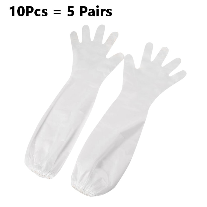 Food Grade Waterproof And OilResistant Gloves Disposable Extended Thickened Gloves For Dishwashing 6