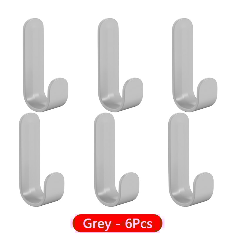 Colorful Sticky Hooks Without Punching, Perfect for Kitchen, Bathroom and Dormitory Use