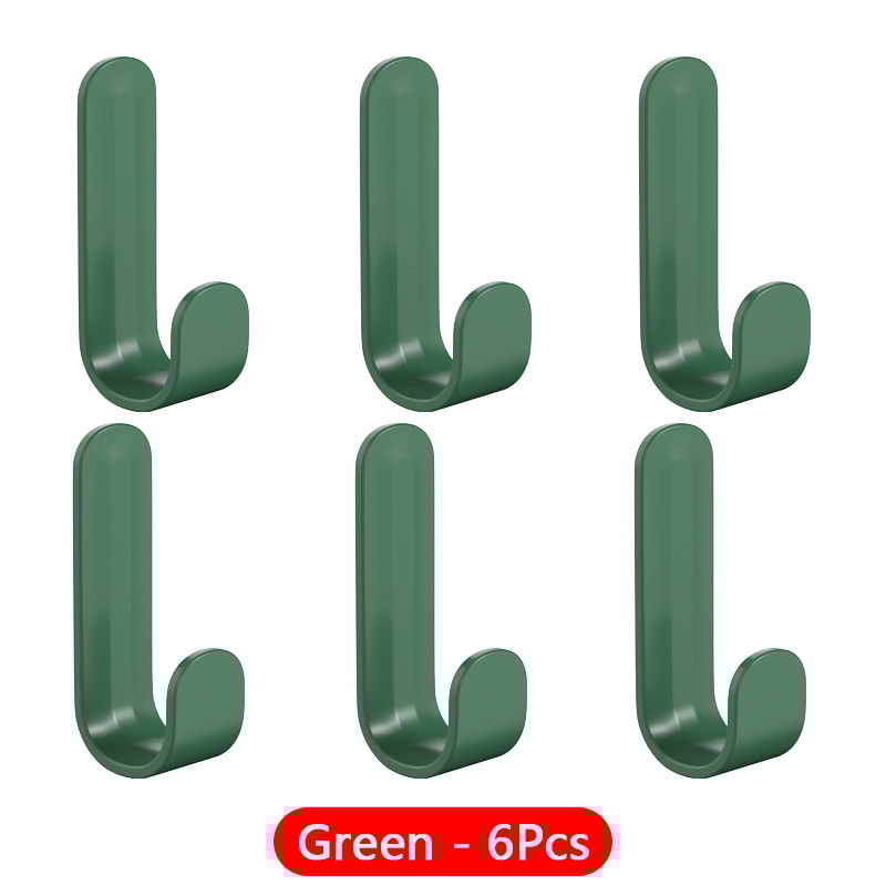 Colorful Sticky Hooks Without Punching, Perfect for Kitchen, Bathroom and Dormitory Use