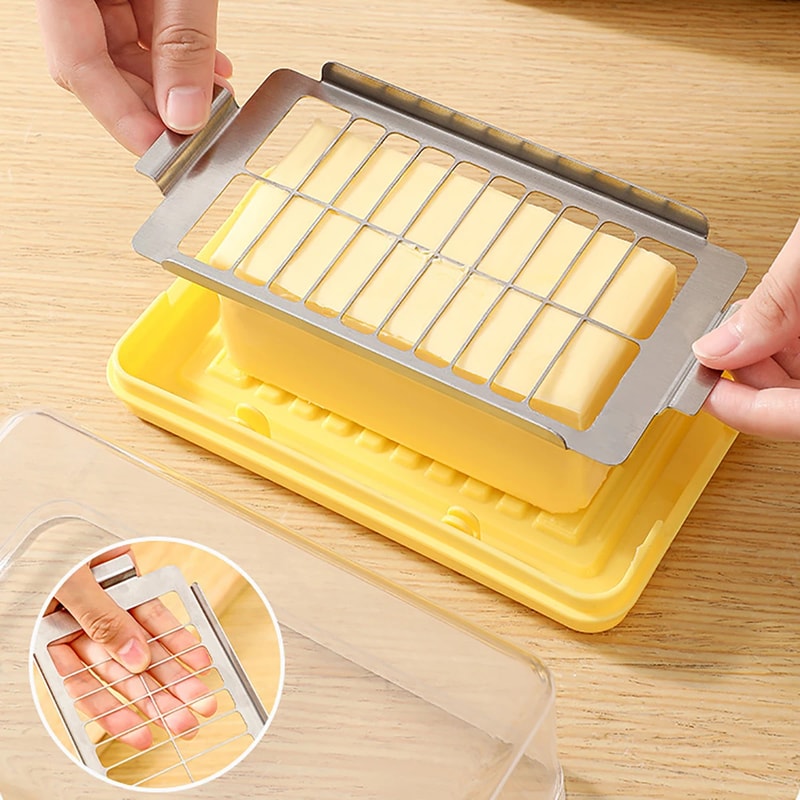 Frozen Butter Refrigerator Crisper Box New Cheese Butter Cutting Storage Container 2