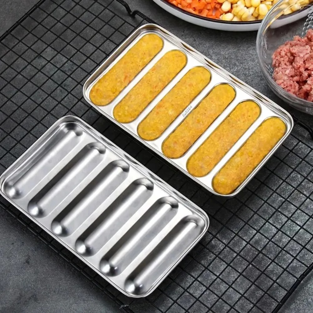 DIY Sausage Maker Stainless Steel Mold Handmade Ham Sausage Mould For Hot Dogs And Kitchen Use 2