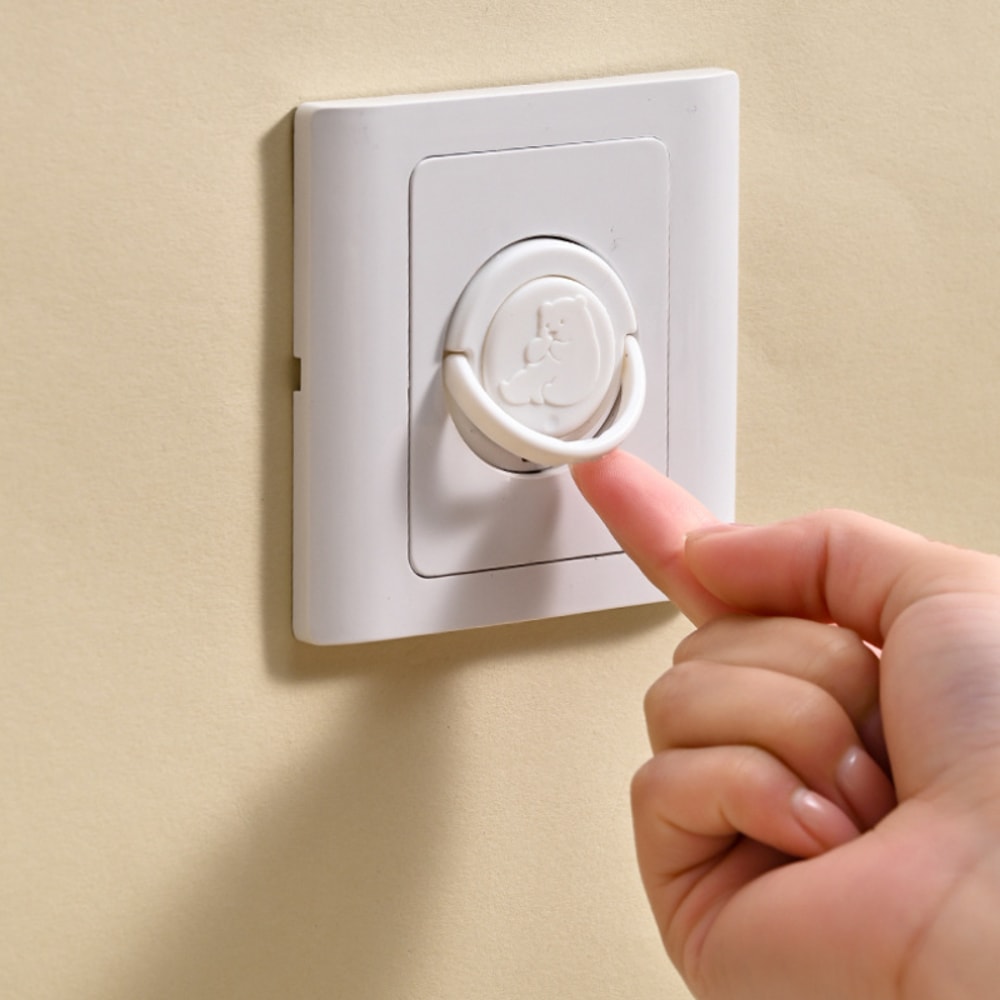 Baby Safety Electric Plug Socket Cover Pull Ring Power Protector For Kids 0