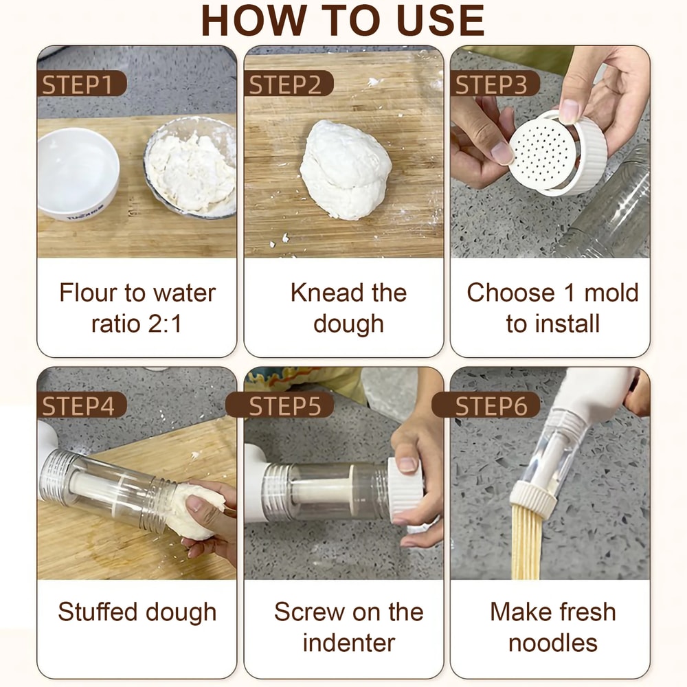 Automatic Electric Charging Wireless Pasta Maker Cutter Hand Operated Spaghetti Noodles Machine 3