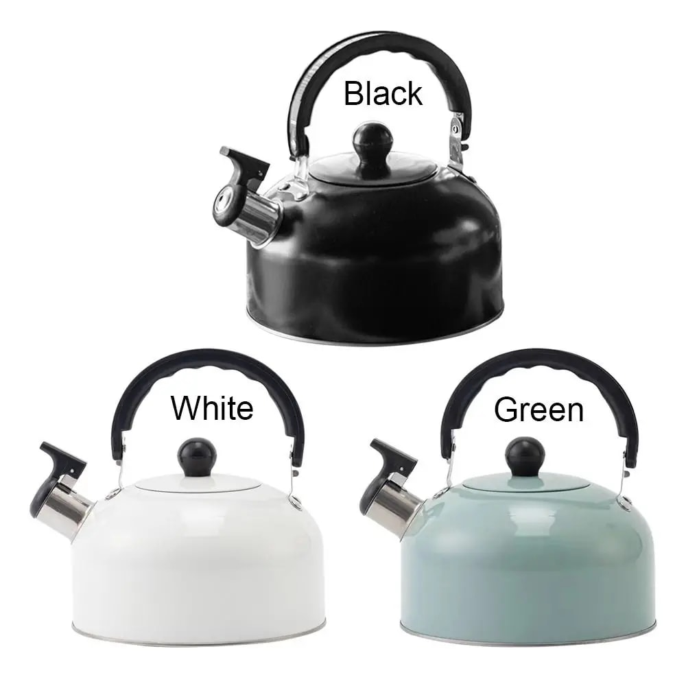 Electric Stainless Steel Tea Water Kettle, Whistling Tea Making, Flat-Bottomed Sounding Kettle
