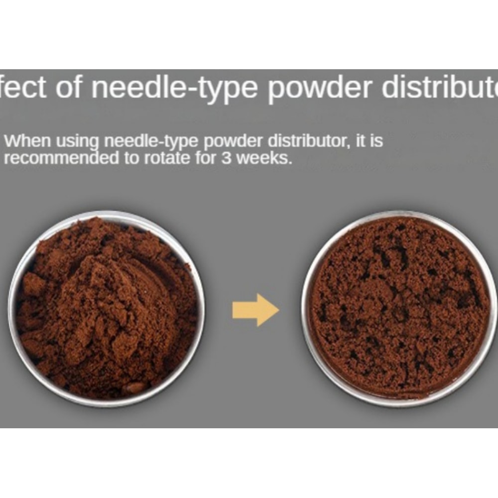 Espresso Powder Mixer Distributor, Coffee Tamping Needle Leveler, Handle Powder Dispenser for Precise Espresso Tamping