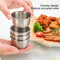 Mini Stainless Steel Round Plate For Seasoning Dipping Jam Snack Nut Fruit Serving 5