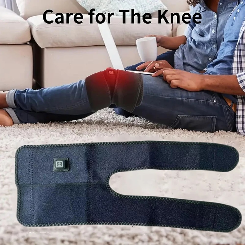USB-Powered Electric Knee Heating Pad, Adjustable Heating Band for Joints, Ideal Warming Strap for Daily Comfort