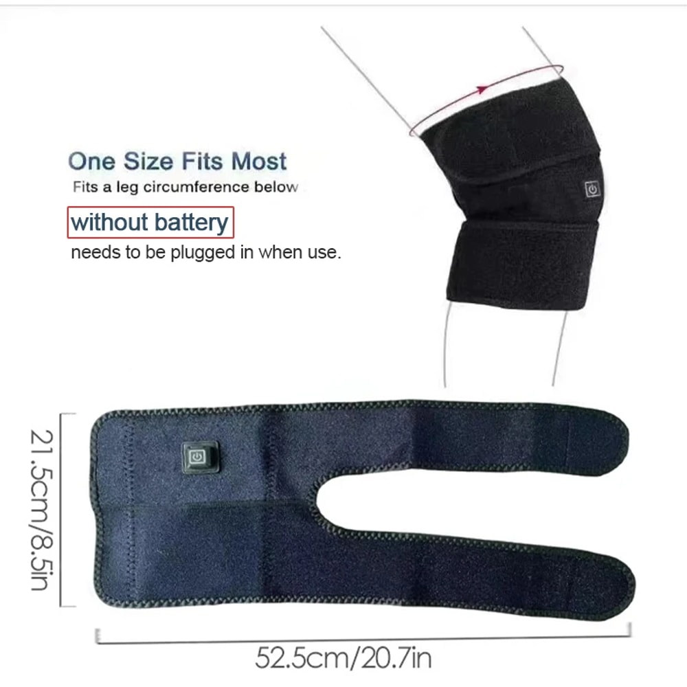USB-Powered Electric Knee Heating Pad, Adjustable Heating Band for Joints, Ideal Warming Strap for Daily Comfort