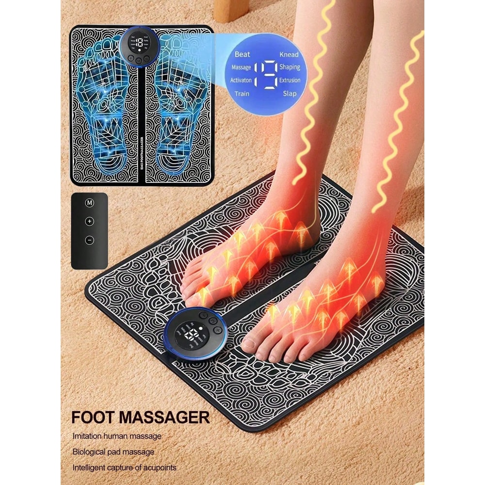 EMS Foot Massage Machine Foot Massager Pulse Device For Acupoint Therapy 0
