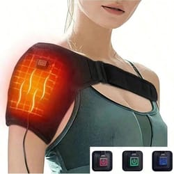 usb electric heating shoulder massage, heated back shoulder brace adjustable for arm muscle relaxation