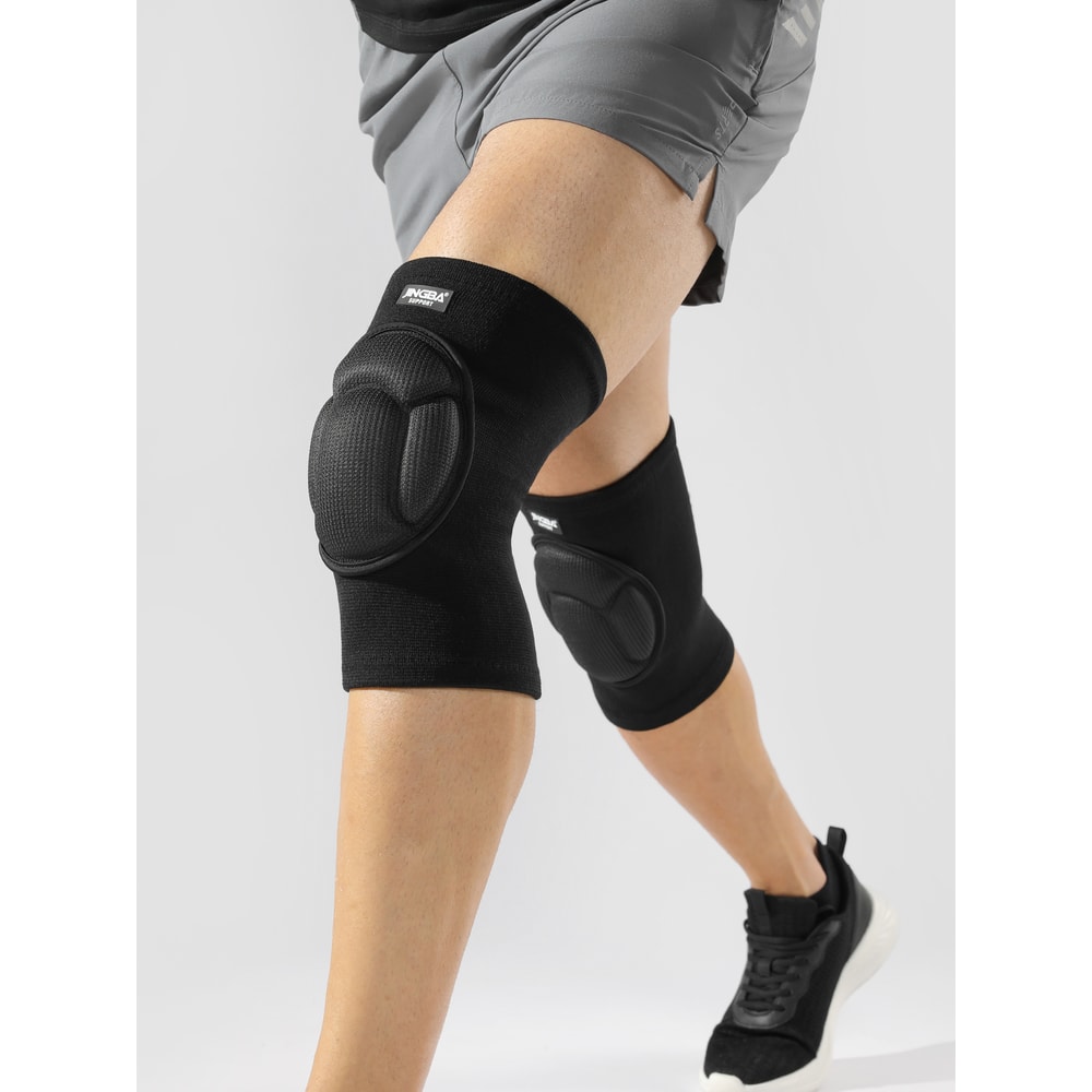 Knee Support With Thick Sponge Pads Breathable Design For Dance Volleyball Roller Skating For Men A 3