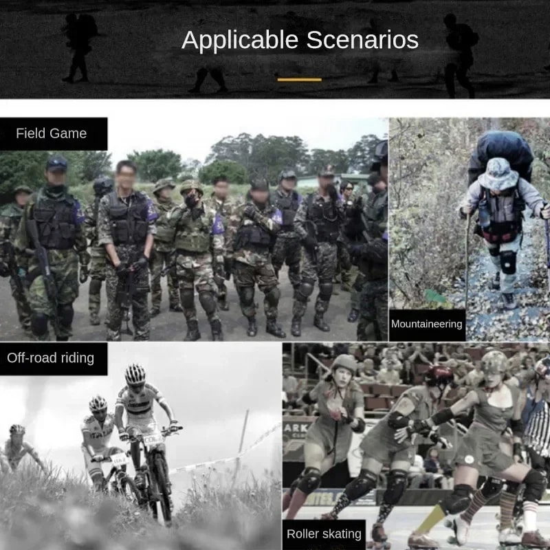 Knee Pads Elbow Pads For Outdoor Cycling Tactical Protective Gear For Hiking And Mountaineering Spo 1