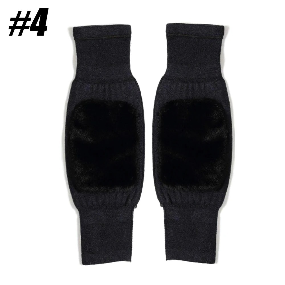 Winter Warm Cashmere Knee Pads Velvet Wind And Cold Protective Gear For Men And Women 9