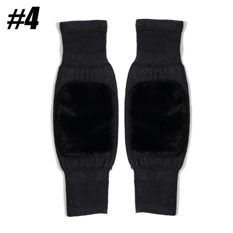 Winter Warm Cashmere Knee Pads Velvet Wind And Cold Protective Gear For Men And Women 9