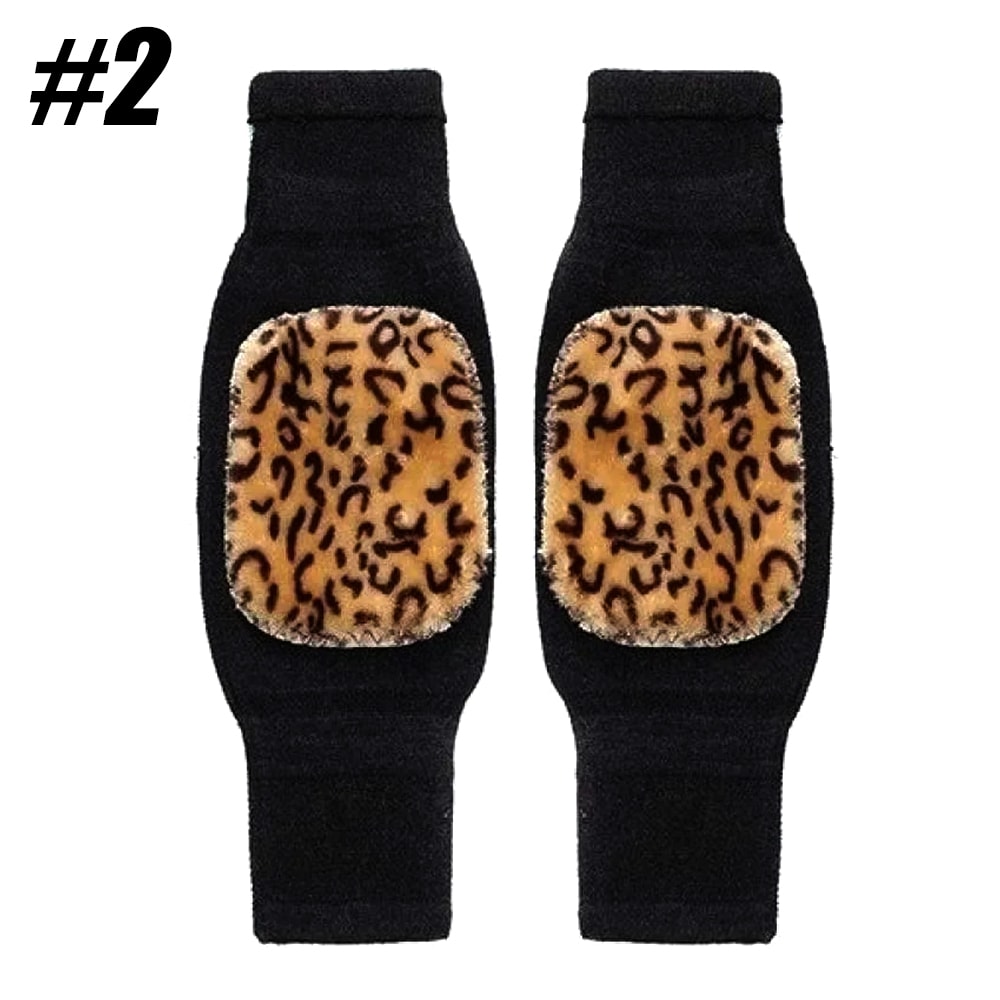 Winter Warm Cashmere Knee Pads Velvet Wind And Cold Protective Gear For Men And Women 7