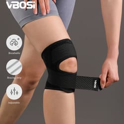lightweight knee support, women men adjustable breathable, spring stays for basketball running