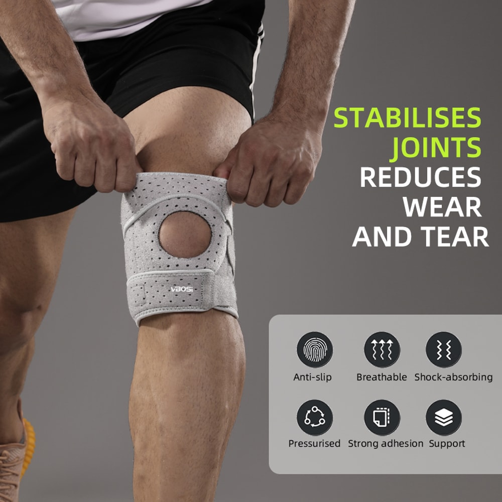 Adjustable Knee Support Patellar Protection Women Men Upgraded Antislip Breathable Silicone Pad Wit 1