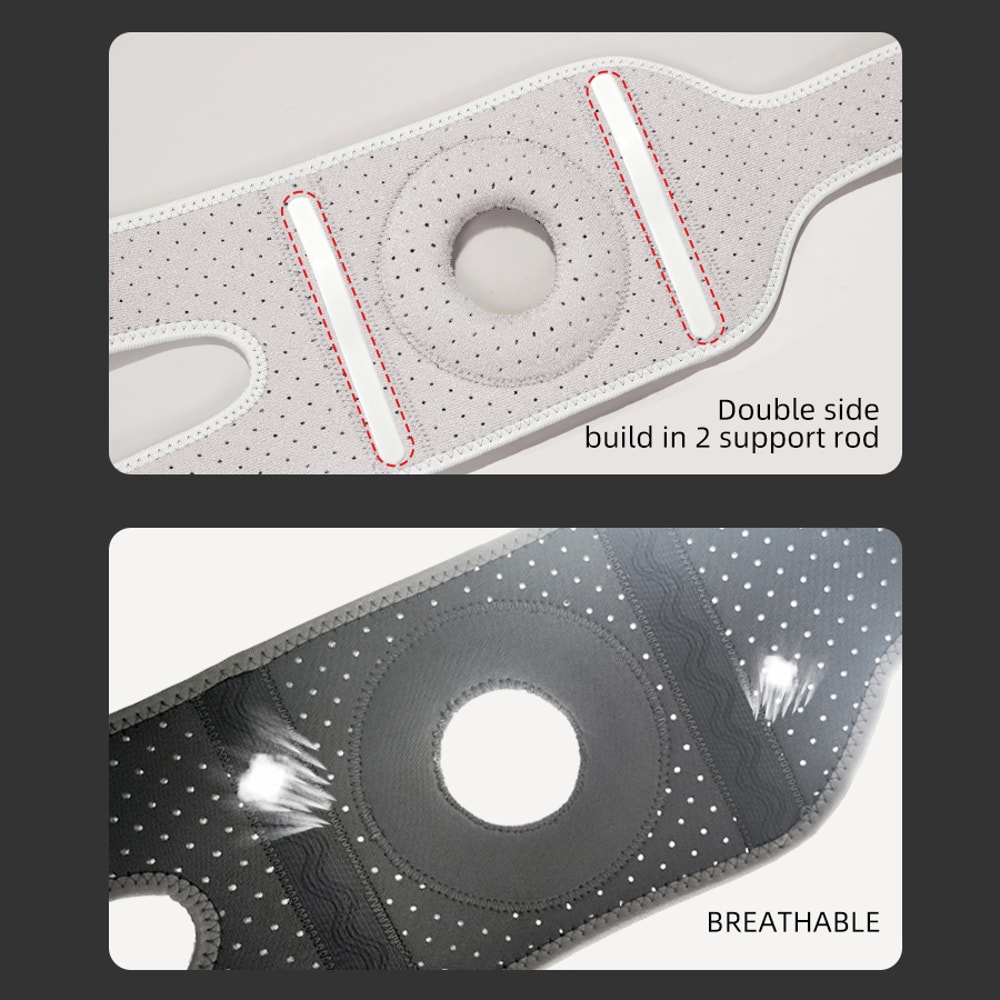 Adjustable Knee Support Patellar Protection Women Men Upgraded Antislip Breathable Silicone Pad Wit 3