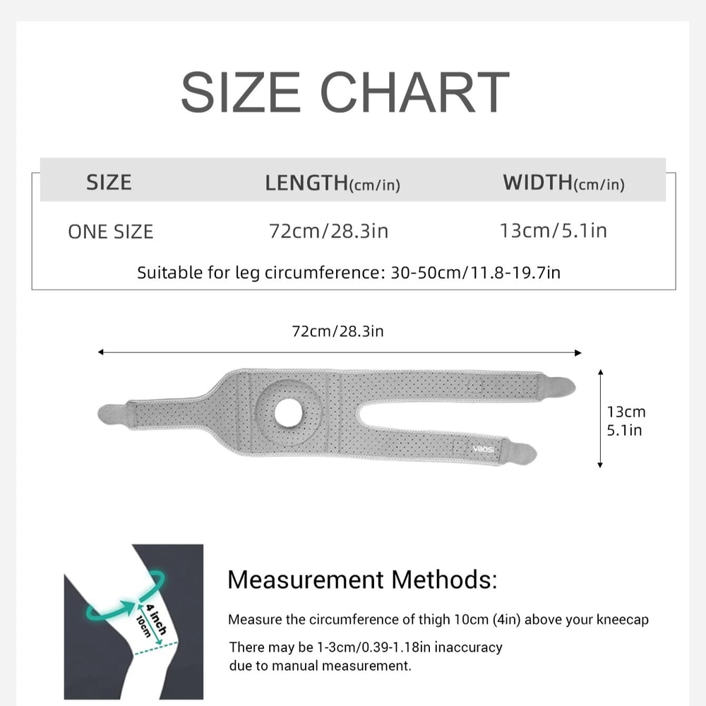 Adjustable Knee Support Patellar Protection Women Men Upgraded Antislip Breathable Silicone Pad Wit 5