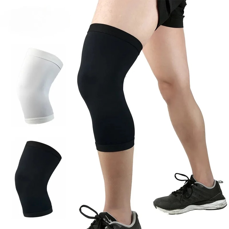 Compression Leg Warmers, Basketball Sports Knee Pads, Elastic Knitted, Mountaineering Men Women